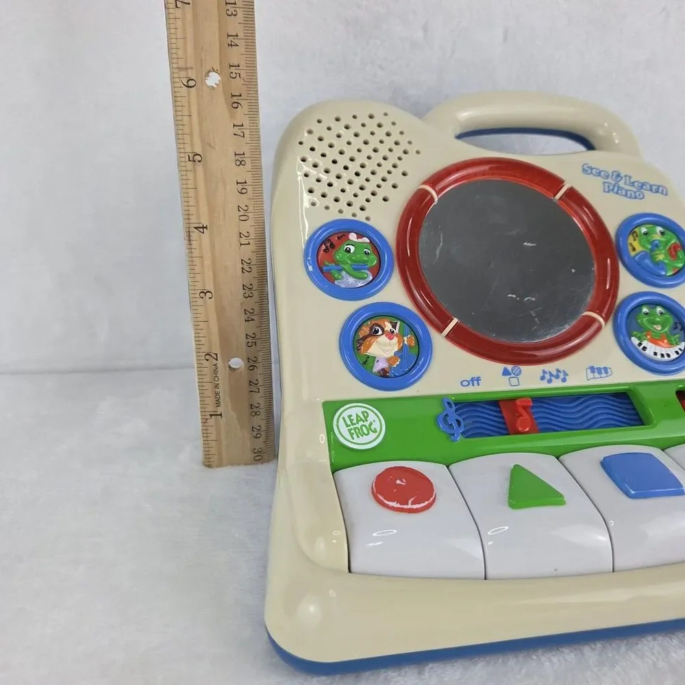 Vintage 2001 LeapFrog See & Learn Piano Musical Learning Toy Tested Working
